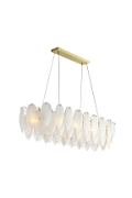 Lampa wisząca PIUMA LONG 100 cm – biała, oprawa sufitowa - Step Into Design