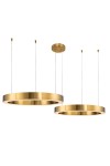 Lampa wisząca CIRCLE 60+60 LED mosiądz na 1 podsufitce Step Into Design
