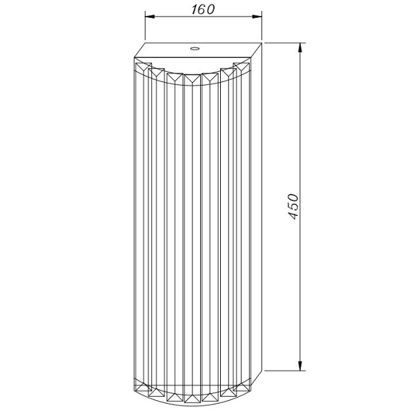 Lampa ścienna EXELLENT kryształowa złota 45 cm Step Into Design