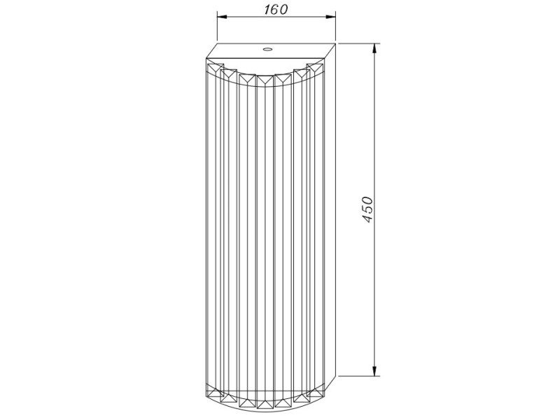 Lampa ścienna EXELLENT kryształowa złota 45 cm Step Into Design