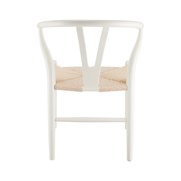 Krzesło BONBON biało naturalne rattanowo jesionowe Step Into Design