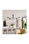 Lampa wisząca CRANE-6P czarna 270 cm - Step Into Design