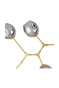 Lampa wisząca MODERN ORCHID-9 złoto szara 150 cm - Step Into Design