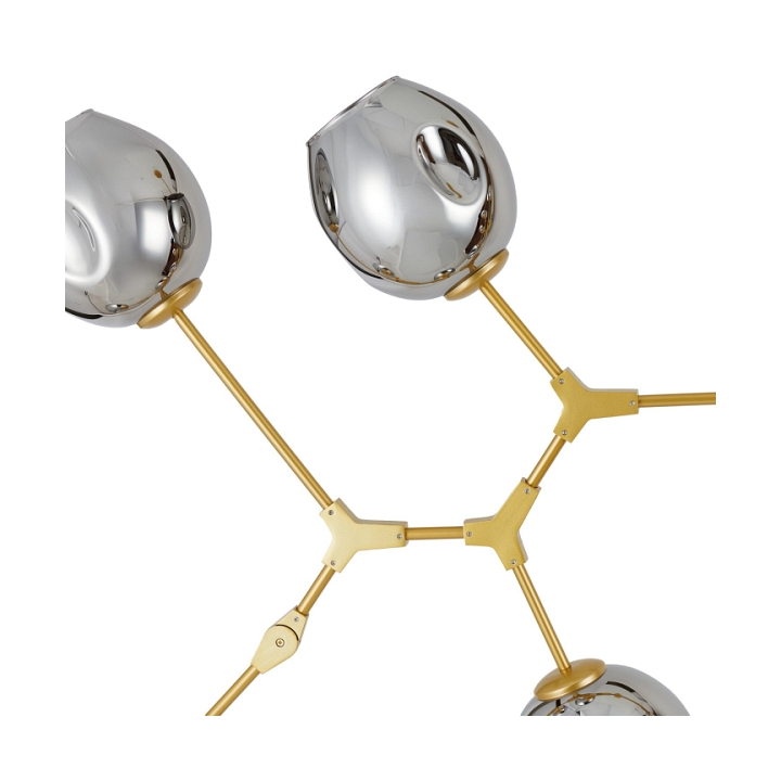 Lampa wisząca MODERN ORCHID-9 złoto szara 150 cm - Step Into Design