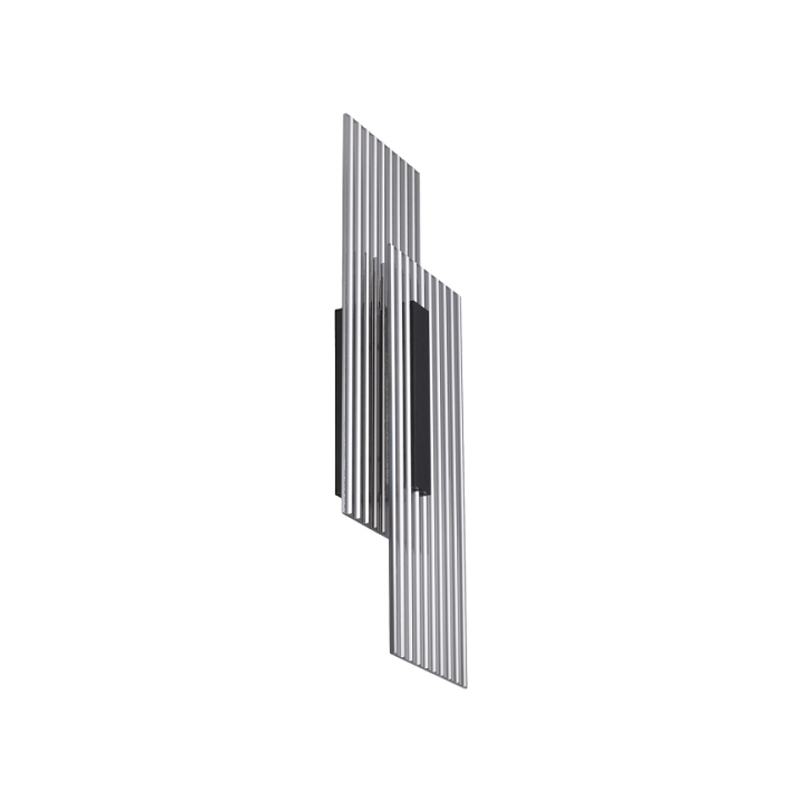 Lampa ścienna NOIR LED, kinkiet czarny ryflowany dwustronny - Step Into Design