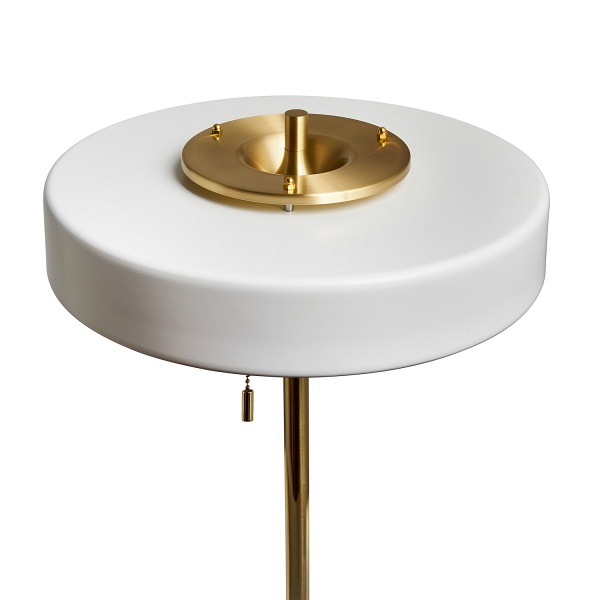 Lampa podłogowa ARTDECO biało - złota 162 cm Step Into Design