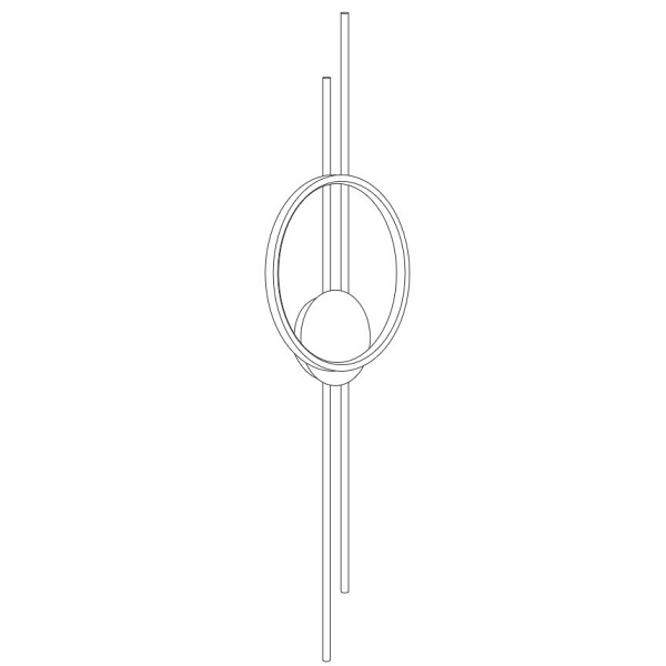 Lampa ścienna ECLIPTICA LED złota 100 cm Step Into Design