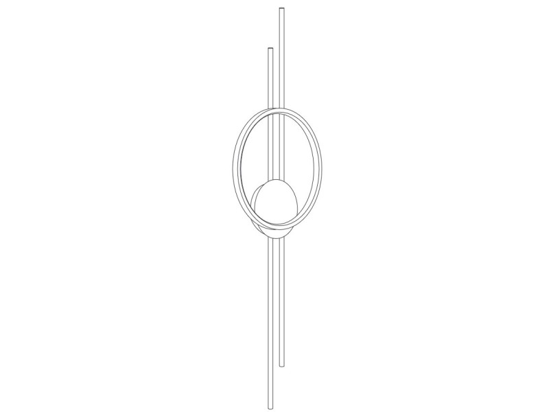 Lampa ścienna ECLIPTICA LED złota 100 cm Step Into Design