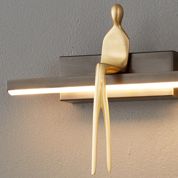 Lampa ścienna led AMICI czarna 31 cm Step Into Design