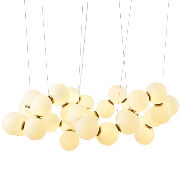 Lampa wisząca CORALLI-100 biało-mosiężna 100 cm Step Into Design