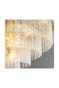 Lampa wisząca ICELAND 60 cm, mosiężno kryształowa - Step Into Design
