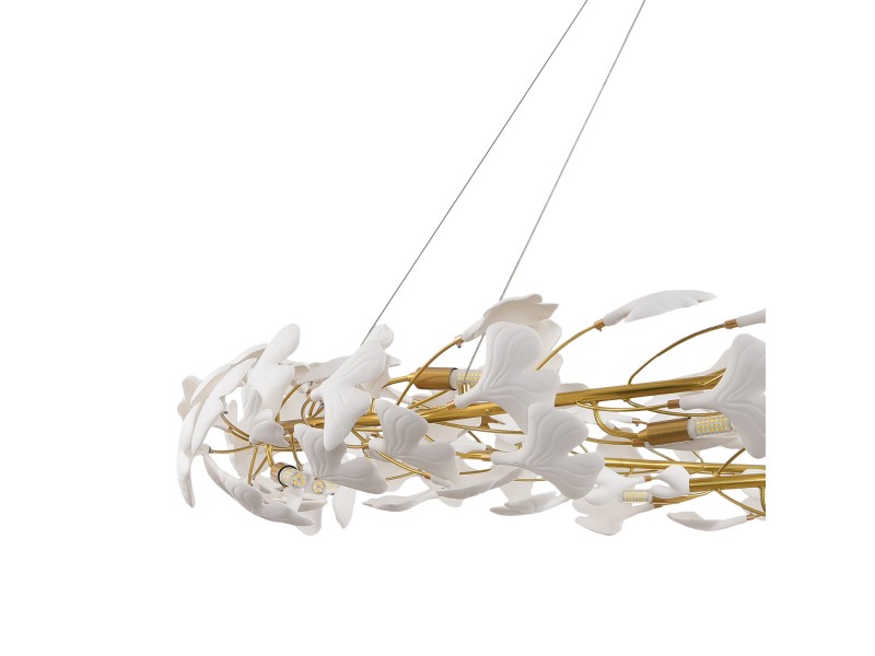 Lampa wisząca BOTANIKA złoto biała 150 cm Step Into Design