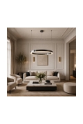 Lampa wisząca CIRCLE 100 - LED, ring tytanowy - Step Into Design