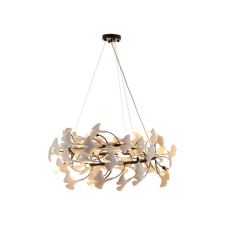 Lampa wisząca BOTANIKA 80 cm -czarna, G9, regulowana, designerska - Step Into Design