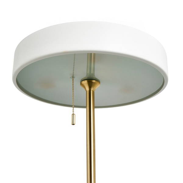 Lampa podłogowa ARTDECO biało - złota 162 cm Step Into Design