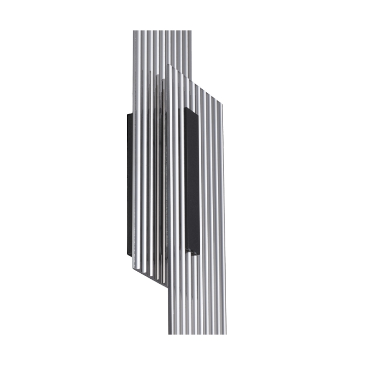 Lampa ścienna NOIR LED, kinkiet czarny ryflowany dwustronny - Step Into Design