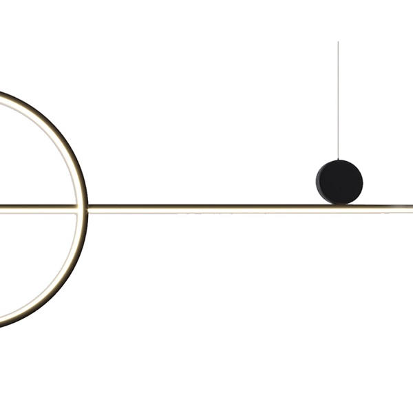 Lampa wisząca NEW AGE LED 120 cm - oprawa sufitowa czarna Step Into Design