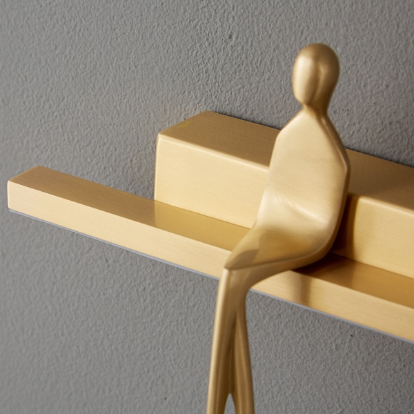 Lampa ścienna AMICI 31 cm LED złota, mosiądz Step Into Design