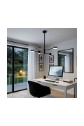 Lampa wisząca CLEX - 4P LED czarna 100 cm - Step Into Design