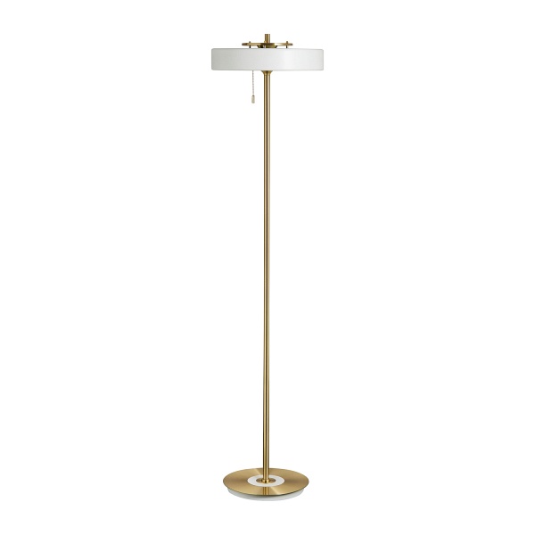 Lampa podłogowa ARTDECO biało - złota 162 cm Step Into Design