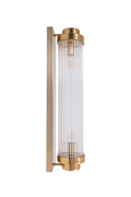 Lampa ścienna STELO 60 cm - kinkiet kryształowy LED, rama metalowa, złoty - Step Into Design