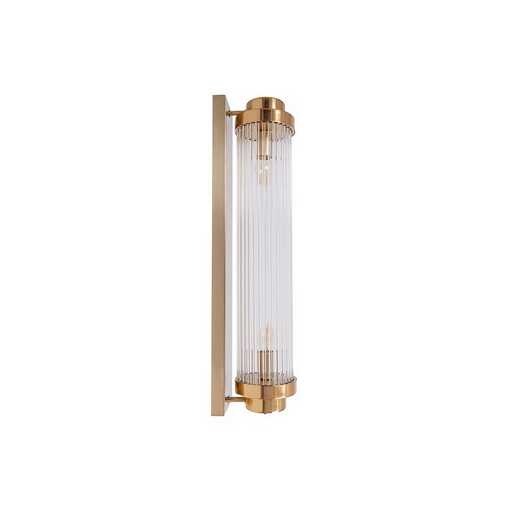 Lampa ścienna STELO 60 cm - kinkiet kryształowy LED, rama metalowa, złoty - Step Into Design