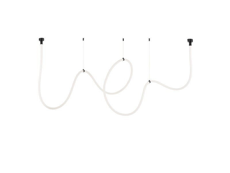 Lampa wisząca SNAKE LED wąż ledowy czarna 500 cm Step Into Design