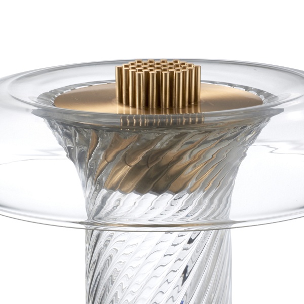 Lampa stołowa CLARO LED transparentna 35 cm Step Into Design