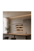 Lampa wisząca BEAM-100 LED - tytanowa oprawa liniowa - Step Into Design