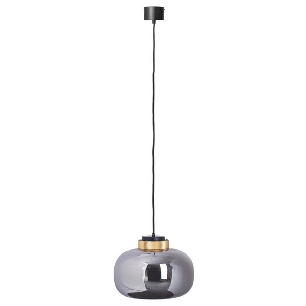 Lampa wisząca BOOM LED szaro złota 35 cm Step Into Design