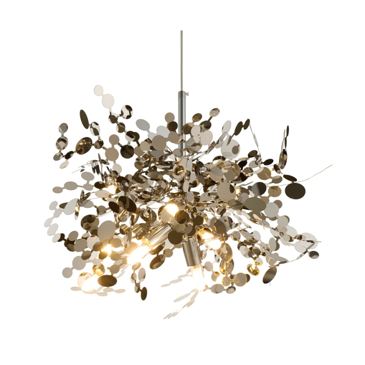 Lampa wisząca MONETTI 40 cm - chrom, dekoracyjna - Step Into Design