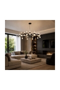 Lampa wisząca CANDELA-15 czarna 120 cm - Step Into Design