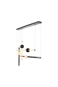 Lampa wisząca O-LINE L-4 LED czarna 110 cm - Step Into Design