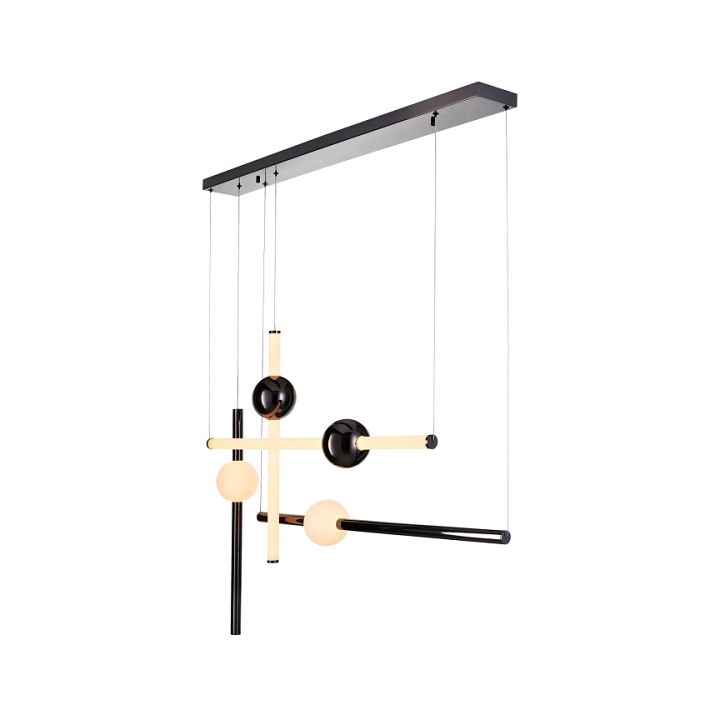 Lampa wisząca O-LINE L-4 LED czarna 110 cm - Step Into Design
