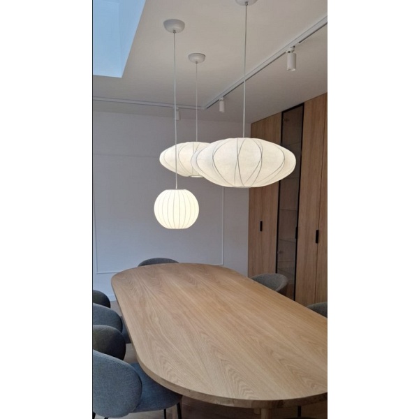 Lampa wisząca SILK biała 30 cm Step Into Design