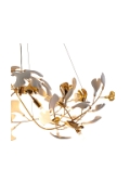 Lampa wisząca BOTANIKA GOLD 100 cm - złota, G9, regulowana, designerska - Step Into Design
