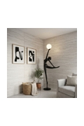 Lampa podłogowa WOMAN BALLERINA czarna 210 cm - Step Into Design