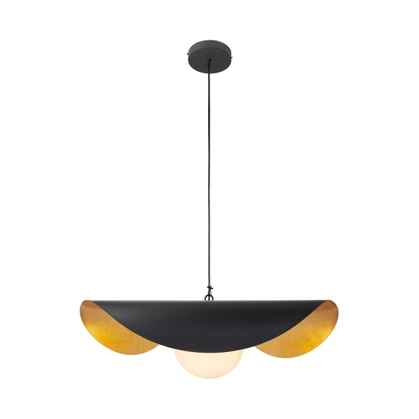 Lampa wisząca ENZO 80 cm - czarno złota Step Into Design