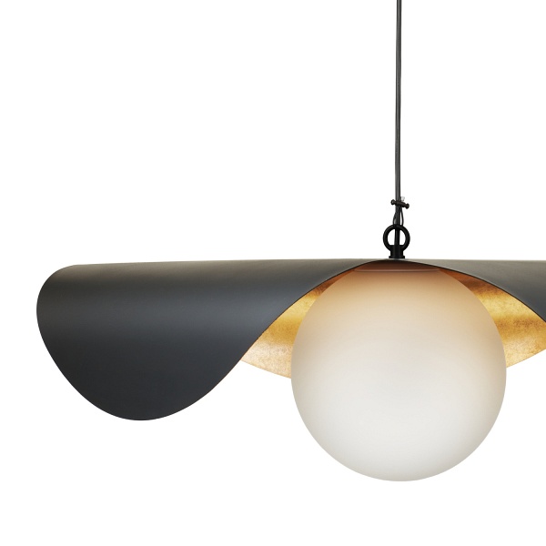 Lampa wisząca ENZO 80 cm - czarno złota Step Into Design