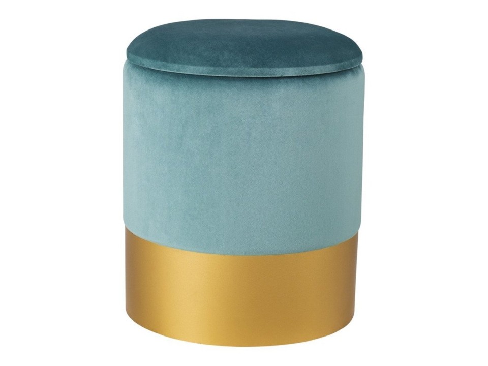 Pufa welurowa VELVET miętowa L Step Into Design