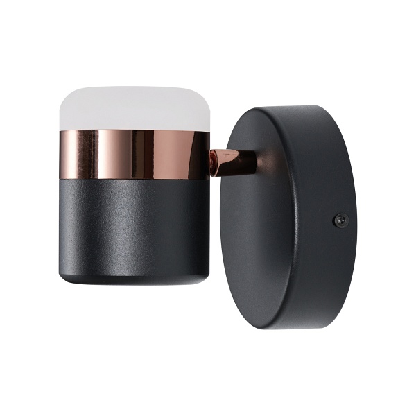 Lampa ścienna POCCO LED czarna 16 cm Step Into Design