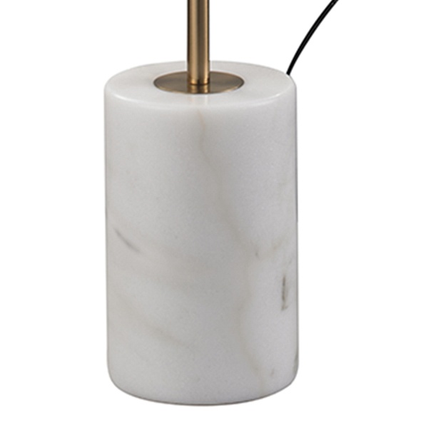 Lampa podłogowa ze stolikiem VINCENT złota 146 cm Step Into Design