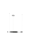 Lampa wisząca CIRCLE 80 cm - LED, ring nikiel szczotkowany - Step Into Design