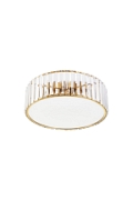 Plafon sufitowy glamour MAGIA 40 cm - złoty szczotkowany, kryształy K9 - Step Into Design