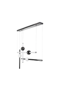 Lampa wisząca O-LINE L-4 LED czarna 110 cm - Step Into Design