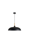 Lampa wisząca SAUCER 45 cm - czarna minimalistyczna oprawa do wnętrz nowoczesnych - Step Into Design