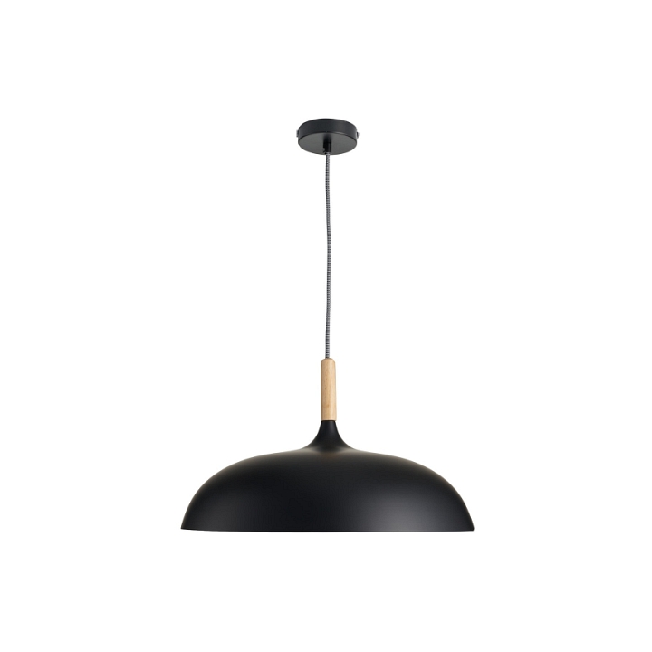 Lampa wisząca SAUCER 45 cm - czarna minimalistyczna oprawa do wnętrz nowoczesnych - Step Into Design