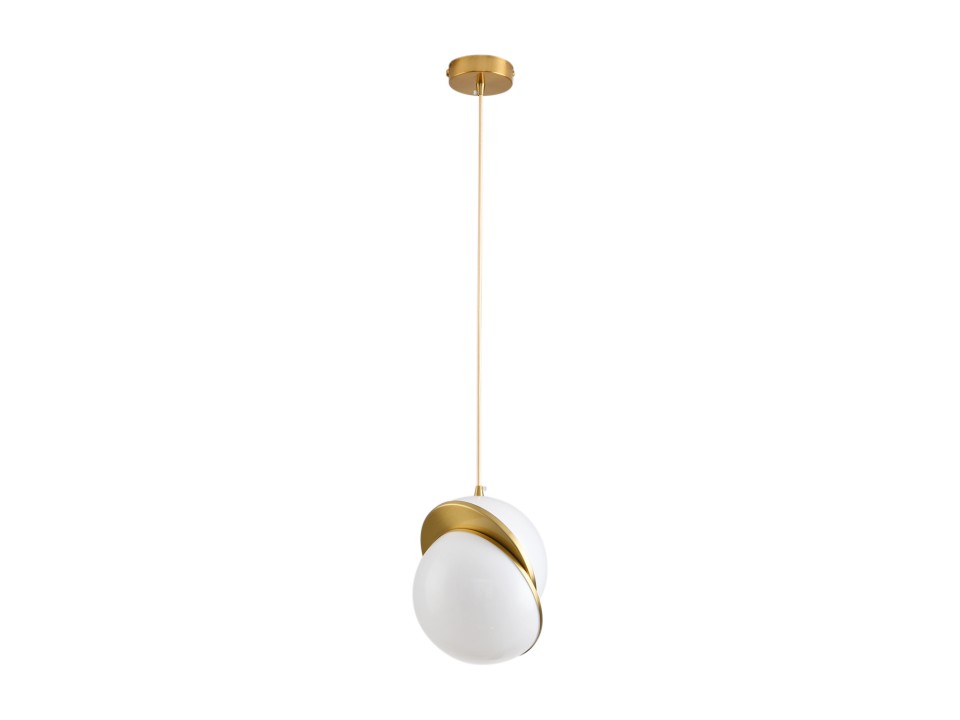 Lampa wisząca ORBITA biało złota 20 cm Step Into Design
