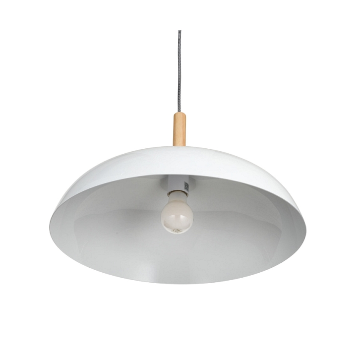 Lampa wisząca SAUCER 45 cm - biała minimalistyczna oprawa do wnętrz nowoczesnych - Step Into Design
