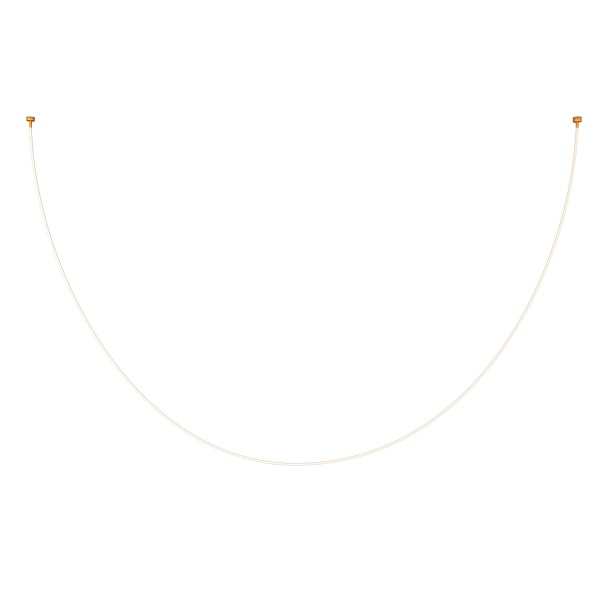 Lampa wisząca SNAKE LED wąż ledowy złota 500 cm Step Into Design